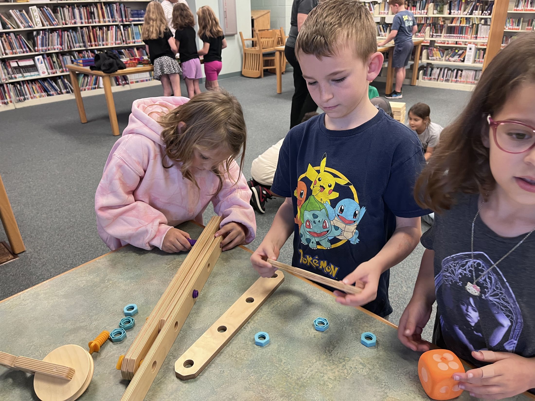 Innovation Station - <p>TOES students had a blast exploring manufacturing and engineering activities from the District Innovation Station!</p>